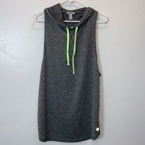 Forever 21 Active Gray Hooded Tank Size Medium